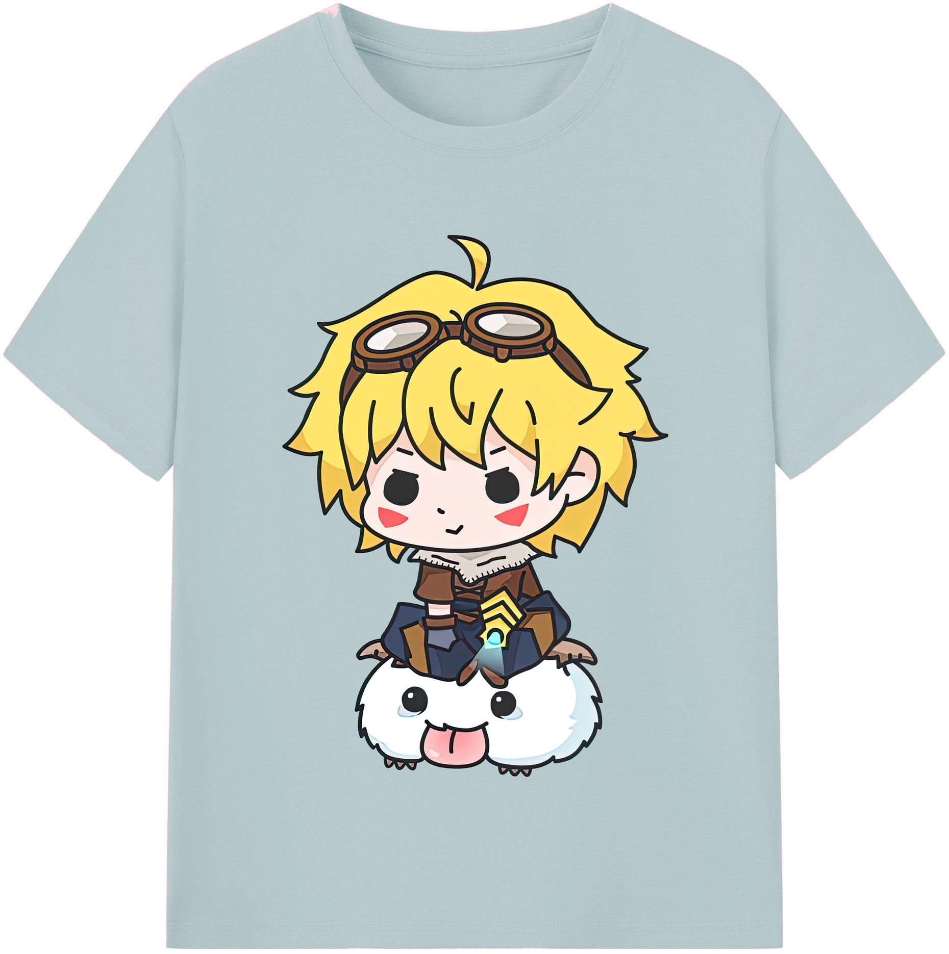 リーグ・オブ・レジェンド League of Legends LOL 綿100％半袖Tシャツ（フロントプリント）